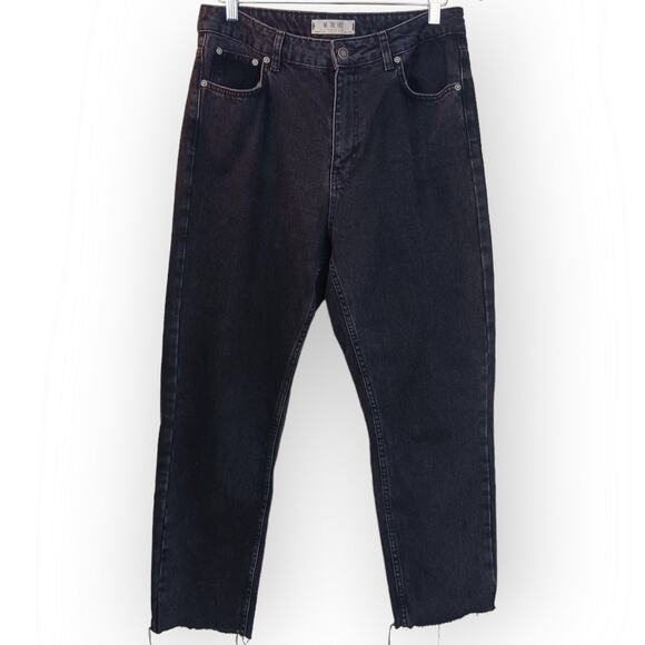 We The Free SZ 30 High Waist Mom Jean in Black OB817397 - Picture 2 of 7